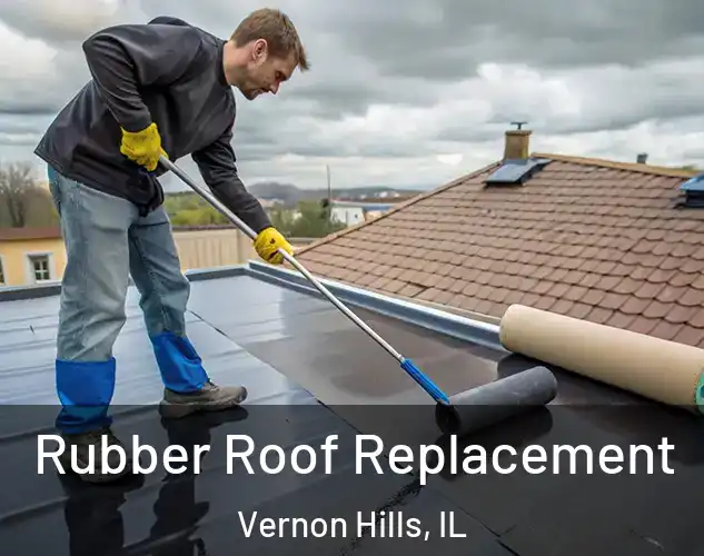  Rubber Roof Replacement Vernon Hills, IL
