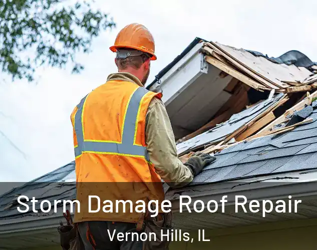  Storm Damage Roof Repair Vernon Hills, IL